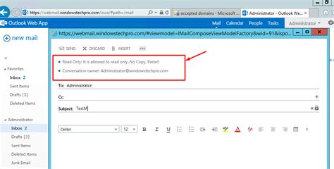 enable irm exchange online.